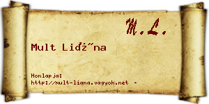 Mult Liána névjegykártya